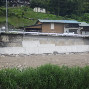 烏川橋仮橋護岸復旧工事